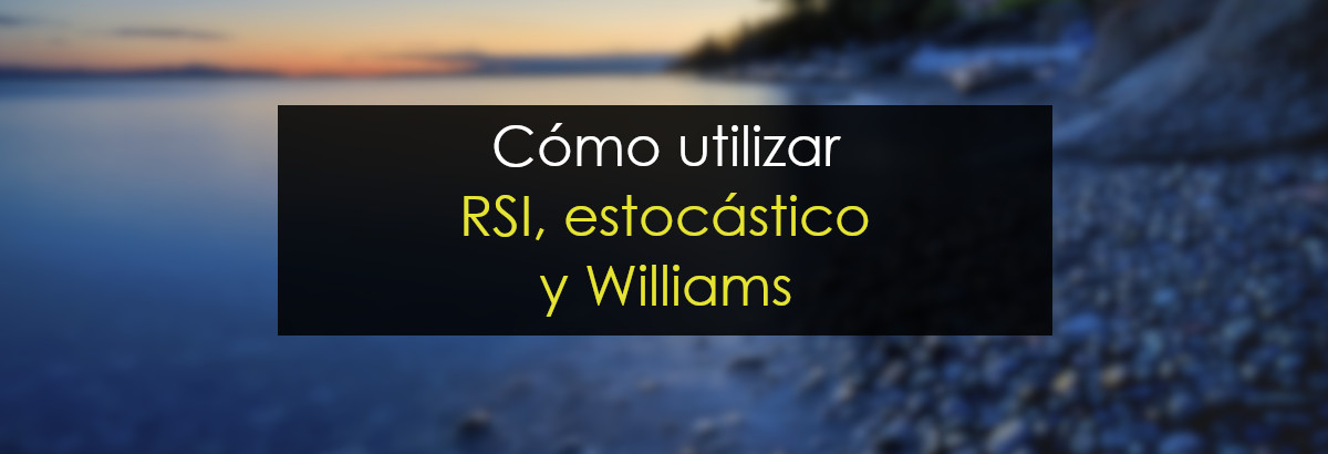 Como utilizar RSI, indicador estocástico y Williams R miniatura